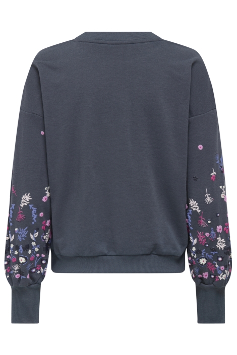 Only onlbrooke l/s o-neck flower swt noo